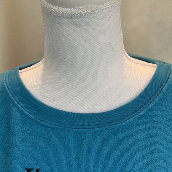 God Save LA Robins-Egg Blue Message Sweatshirt. Size O/S - Picture 7 of 11